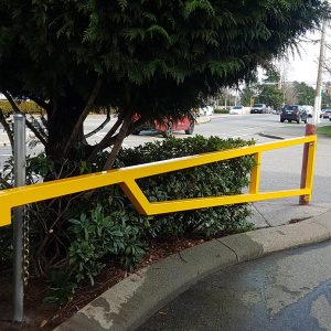 Traffic Barrier Gate in Safety Yellow